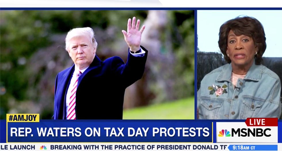 Rep. Maxine Waters rips Trump over his hidden tax returns: I don't believe that he is paying anything