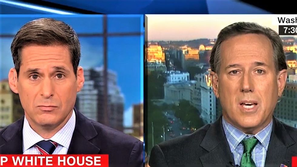 CNN host shuts down Rick Santorum's conspiratorial rant about immigrants: 'No one is calling for open borders'
