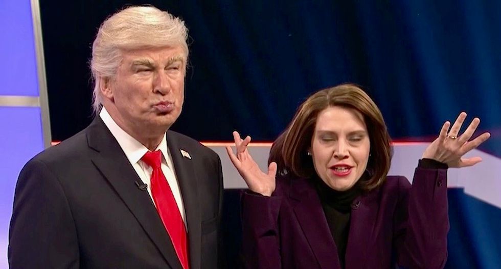 WATCH: Donald Trump and Nancy Pelosi face off in a hilarious 'Deal or No Deal' game on SNL