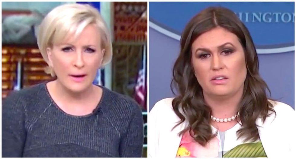 ‘How can she look in the mirror?’ MSNBC’s Mika calls out Sarah Sanders for ‘sick’ defense of Trump bigotry