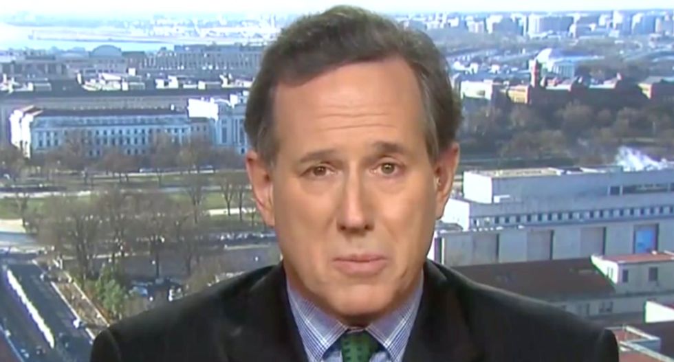 'They don't believe him anymore': CNN's Rick Santorum inadvertently busts Trump