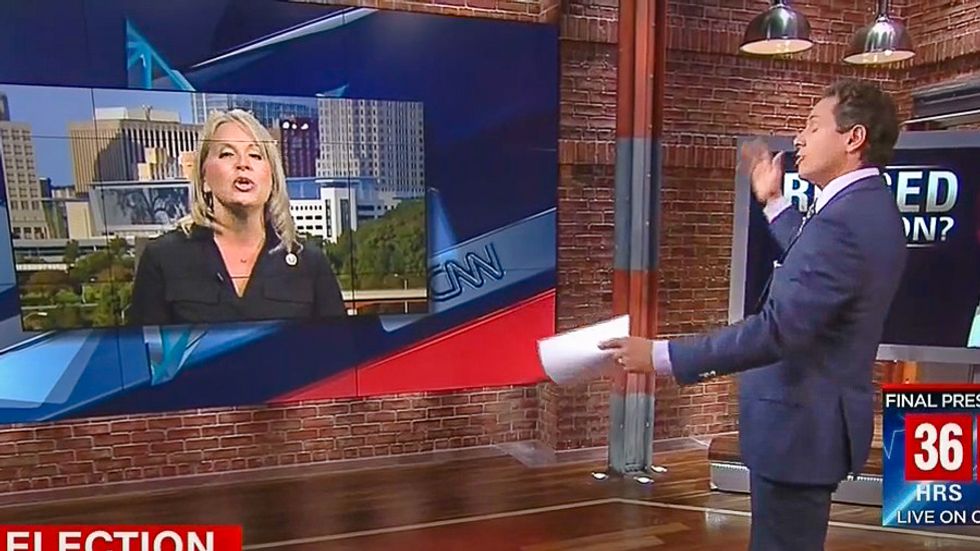 Trump surrogate goes berserk on CNN: It's 'not fair' to quote Trump's rigged election claims