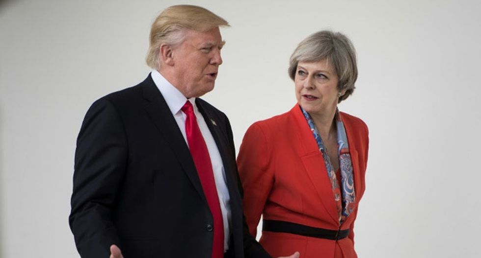 Trump shocked Brits by ordering Theresa May to make people stop protesting against him: report