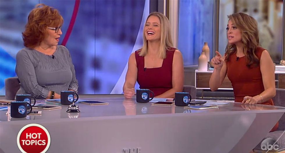 'Grow up and apologize!': Conservative panelist on The View blasts Trump over Machado insults