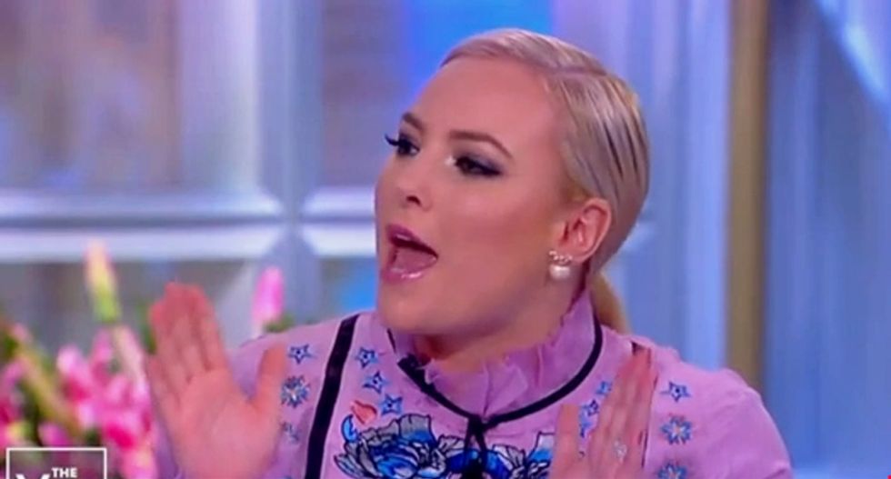 The View’s Meghan McCain shouts increasingly louder trying to pin blame on Democrats for Trump’s shutdown
