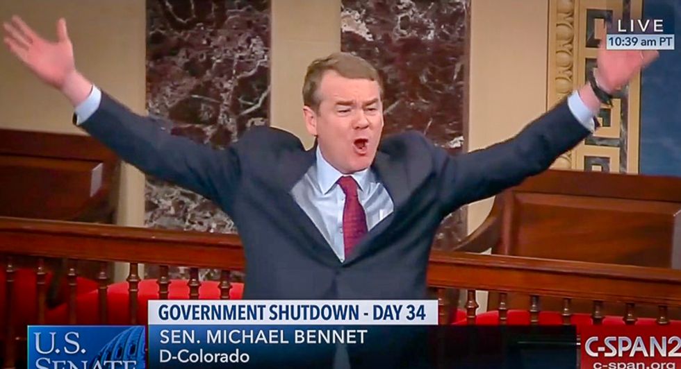 Low-key Dem senator rains hell on Ted Cruz for crying ‘crocodile tears’ while refusing to end the shutdown