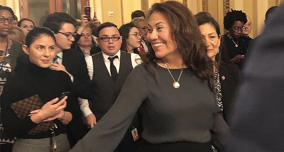 House Dems storm the Senate floor to pressure Republicans to end the shutdown