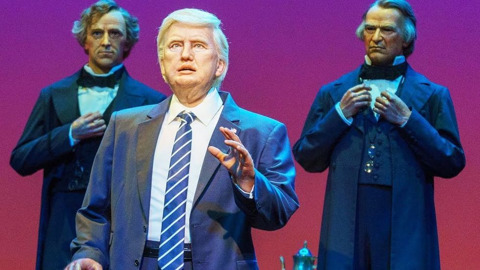 Trump wanted his Disney Hall of Presidents robot to boast about his real estate career to amusement park goers: report