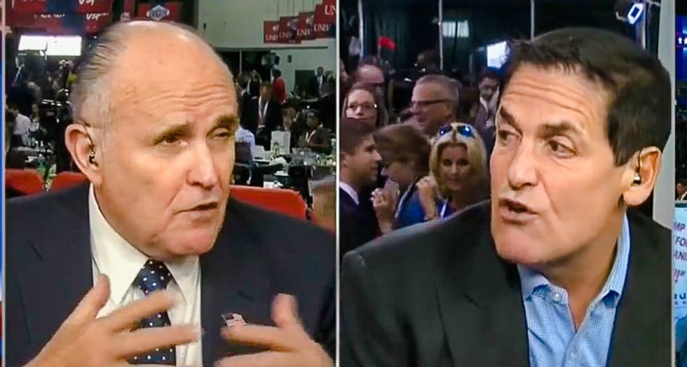 WATCH: CNN's 'debate' between Mark Cuban and Rudy Giuliani is as bonkers as you would expect