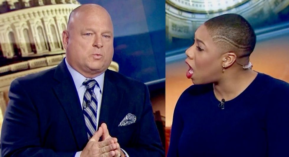'Hostage situation': CNN's Symone Sanders schools Trumper David Urban in table-pounding lecture on Trump's negotiating skills