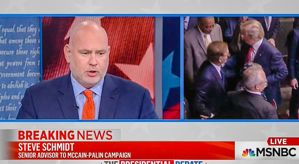 GOP strategist Steve Schmidt: 'Rigged' talk in final debate was 'a disqualifying moment' for Trump