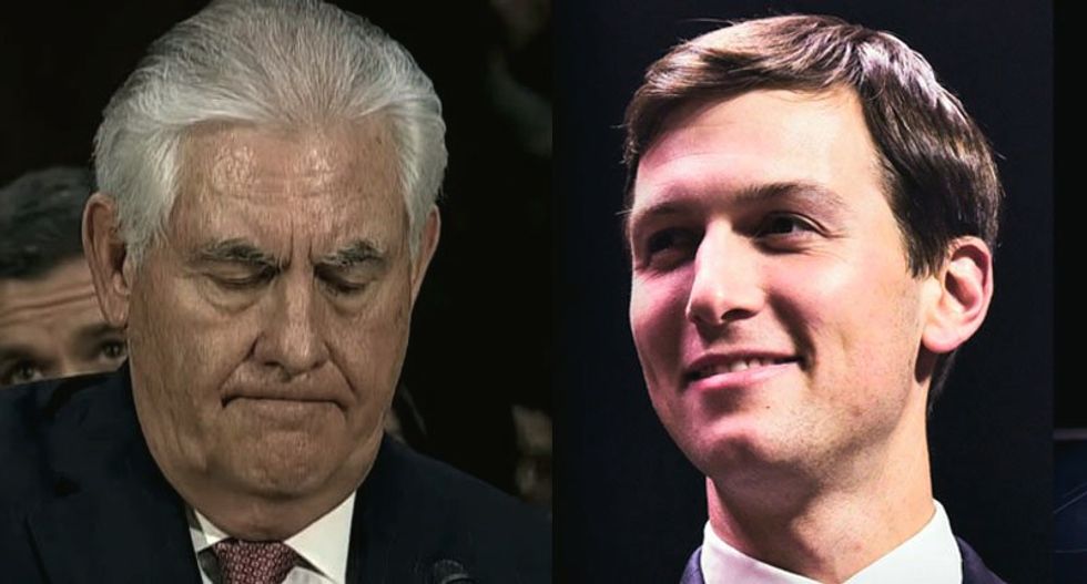 Jared Kushner is currently in 'secret talks' with the Saudis -- and Rex Tillerson is freaked out: report