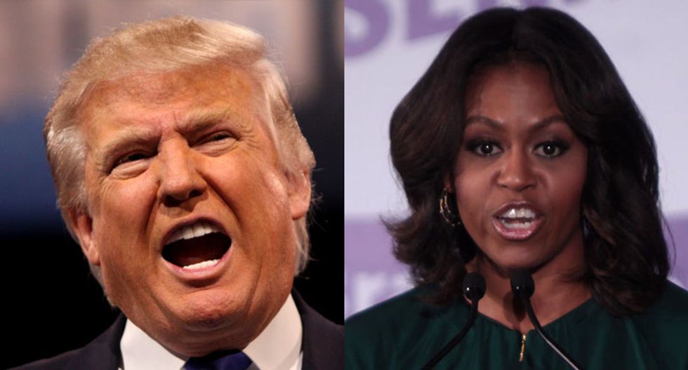 Donald Trump responds to Michelle Obama's brutal takedown -- and fails miserably