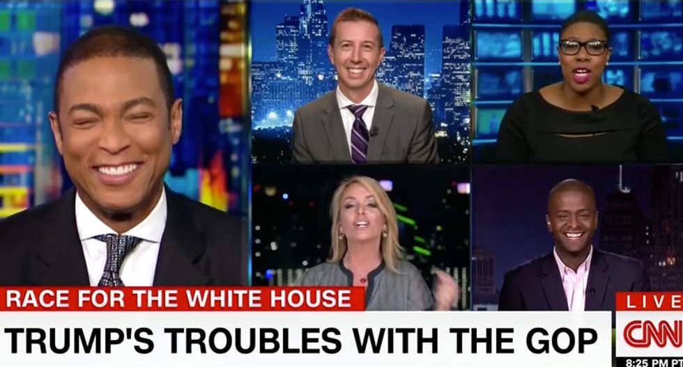 'People in the studio are even laughing': CNN panel loses it as Trump advocate spectacularly flames out