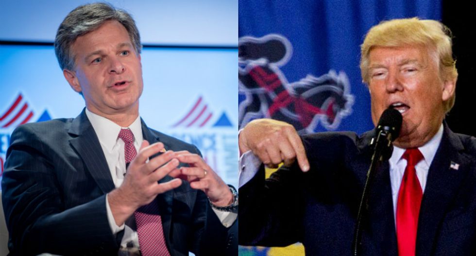 FBI director defends the bureau one day after Trump called it 'the worst in history'