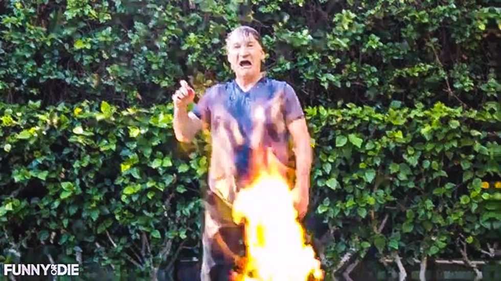 Bill Maher supports ALS, but wants Cheney to take the 'douse yourself in gasoline challenge'