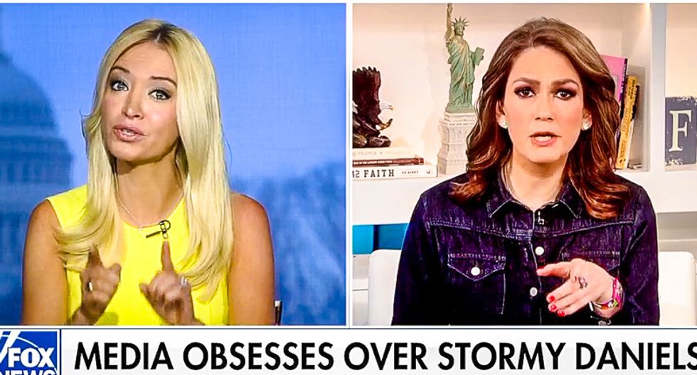 RNC spokesperson Kayleigh McEnany gets asked to her face: 'Do you think Trump slept with Stormy Daniels?'