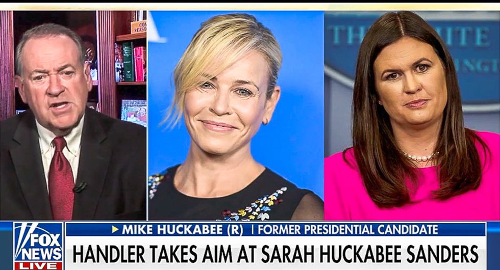 Sarah Sanders' dad says Chelsea Handler is barren and 'jealous': Instead of raising kids, she 'aborted them'