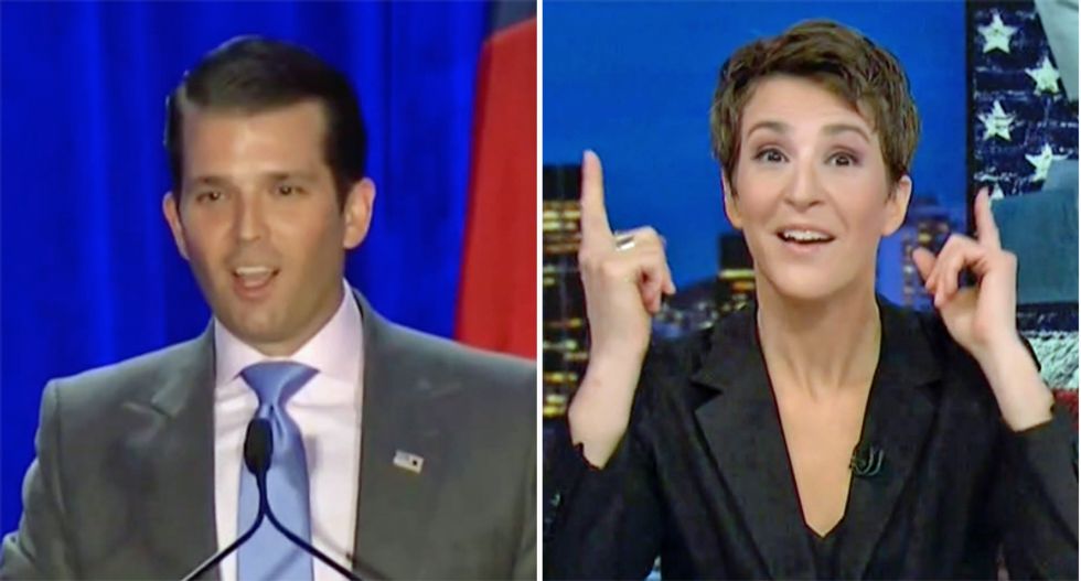 WATCH: Rachel Maddow draws a straight line from Wikileaks to Don Jr after Assange arrest