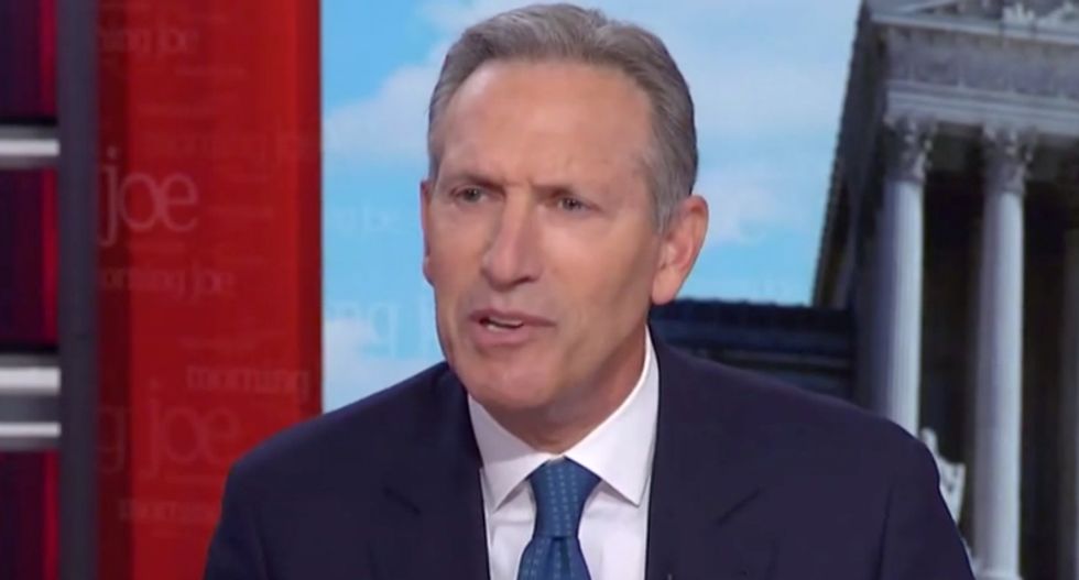'Self-made' billionaire Howard Schultz uncorks bizarre self-pitying rant on Morning Joe