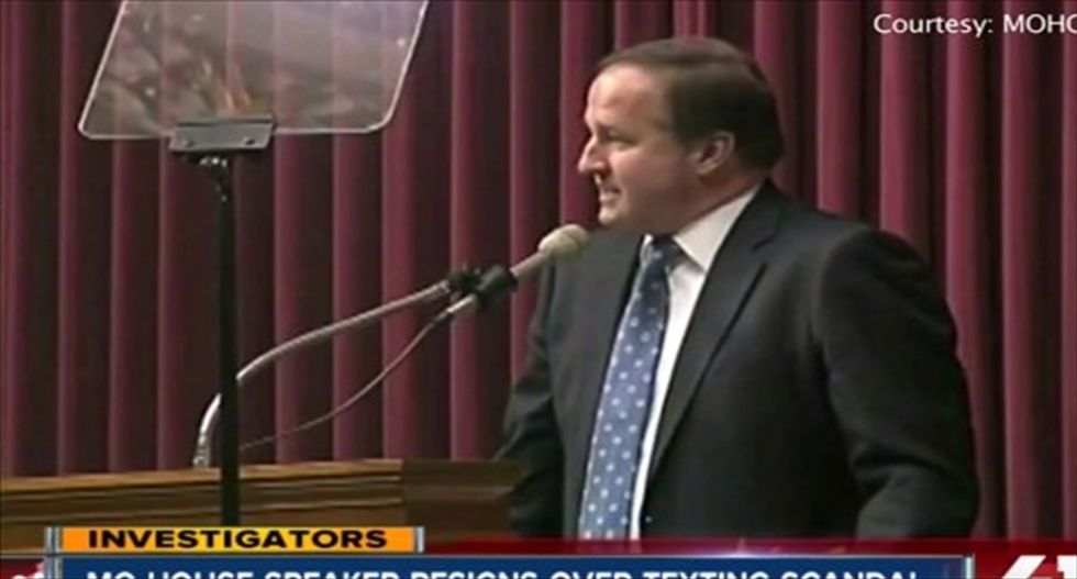 Missouri Republican House speaker quits after admitting to 'sexting' college intern