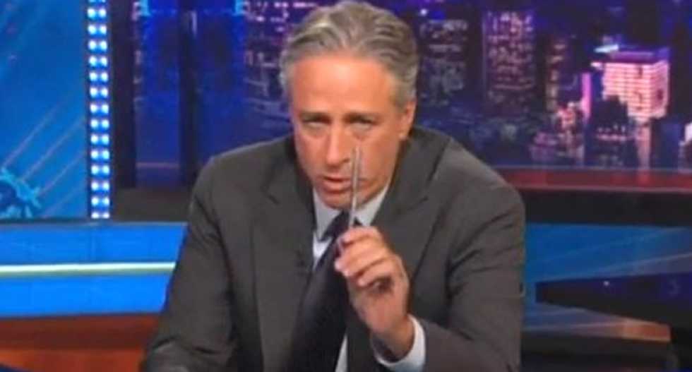 Jon Stewart carves up 'meatball' Mike Huckabee's hypocrisy: 'What kind of bullsh*t is this?'