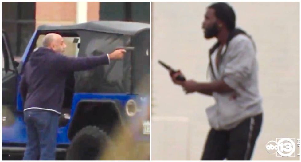 WATCH: TV news crew stumbles on road rage shootout that left innocent bystander wounded