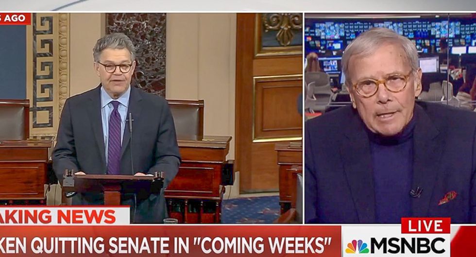 Tom Brokaw says Dems railroaded Franken: 'The people who sent him to Washington were left out of the decision'