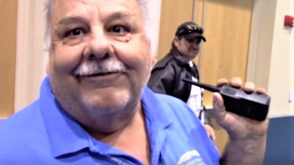 WATCH: Libertarian activist stalks and harasses county-employed janitor until he cries and quits