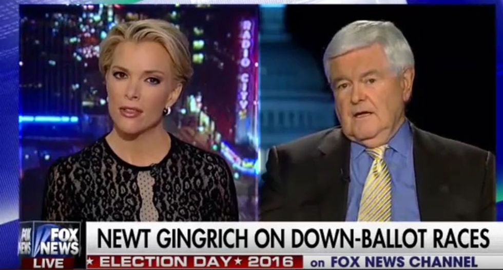 WATCH: Newt Gingrich has a complete meltdown after Fox's Megyn Kelly calls Trump a 'sexual predator'