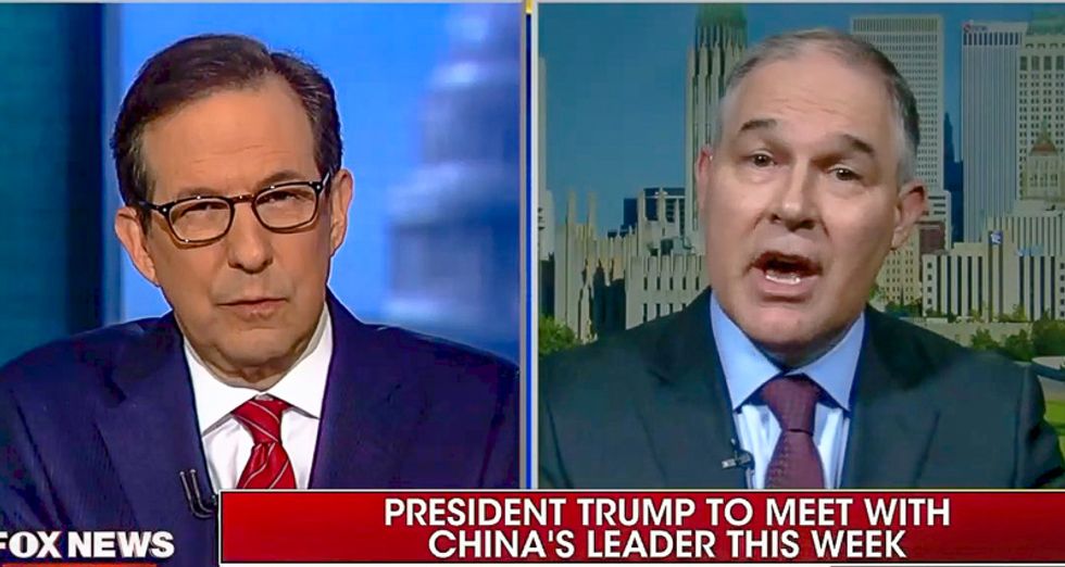Chris Wallace systematically destroys EPA head Scott Pruitt: Climate change is not 'all a coincidence'