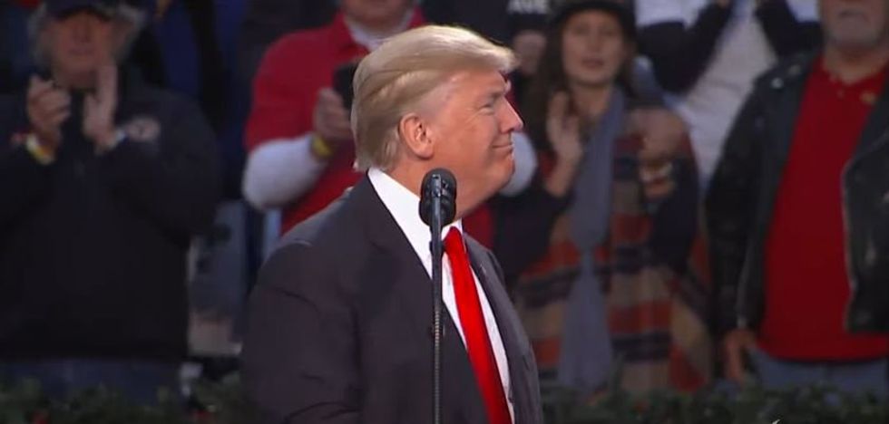 'Really tempting fate': Internet berates Trump for 'lock her up' chant while his ex-aides face indictment