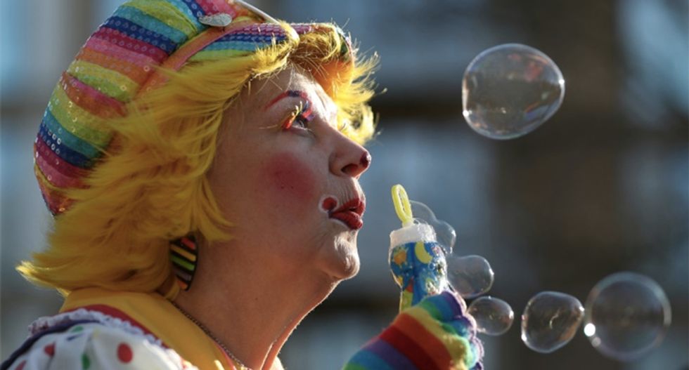 Clowns travel to east London on annual pilgrimage