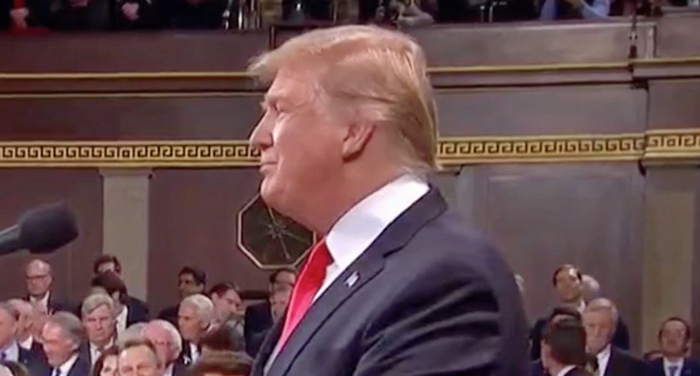 'President Trump raising his middle finger at the Congress': Senator