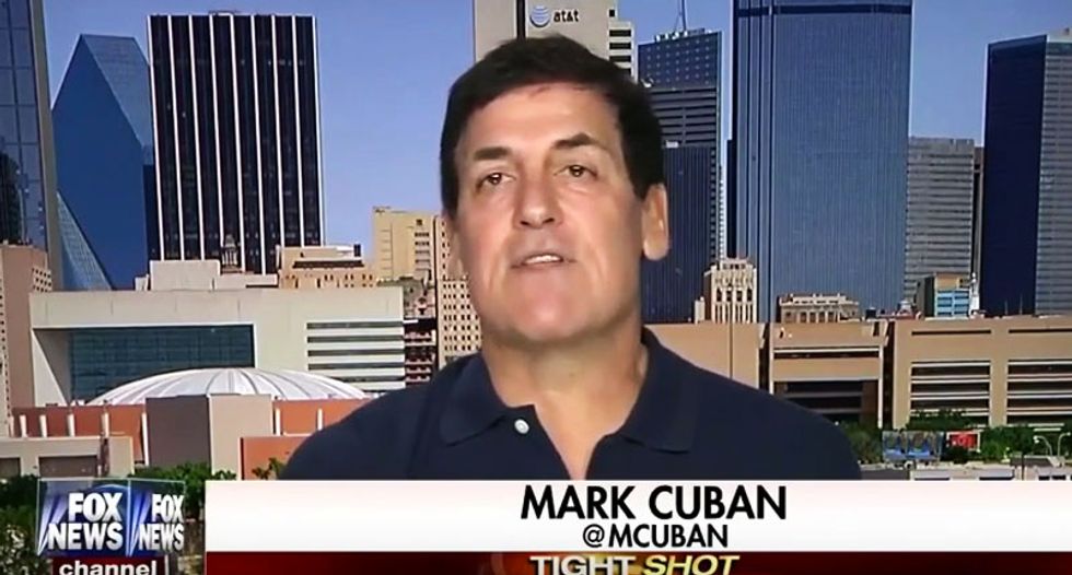 'All he had to do was shut up': Mark Cuban squashes Fox host whining over 'negative' Trump coverage