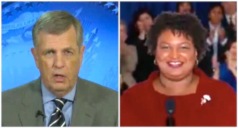 Fox News' Brit Hume cries bitter tears after Stacey Abrams calls out GOP racism: ‘You’d think it was 1963!’