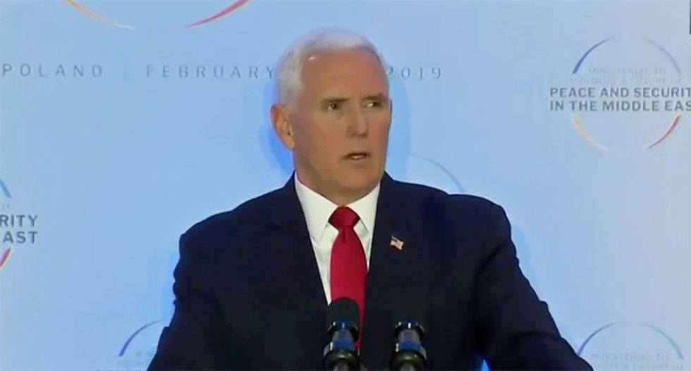 Mike Pence ‘visibly shaken’ as nobody claps at his applause lines during disastrous European trip
