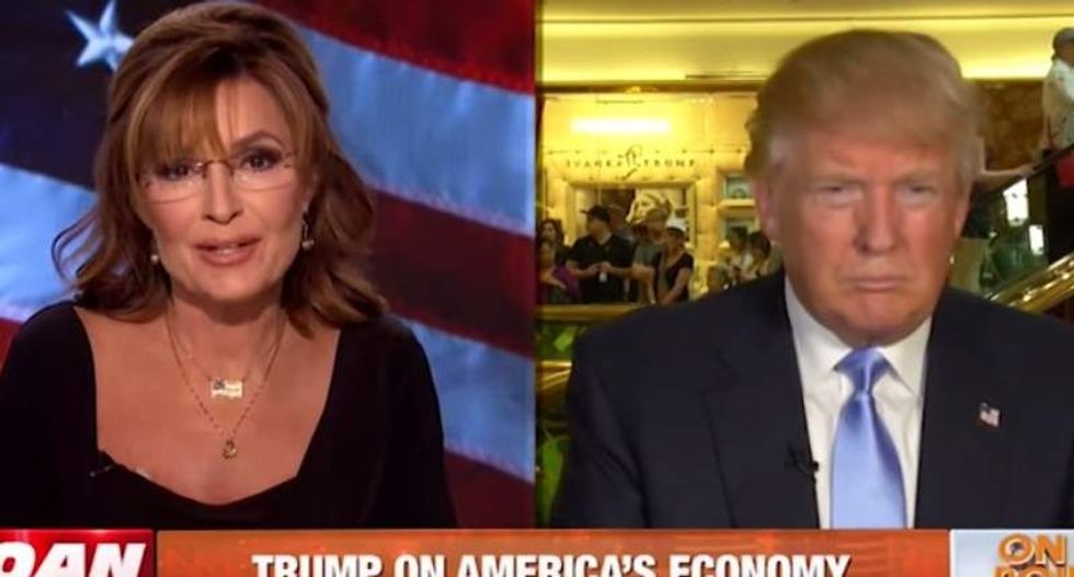 Sarah Palin and Trump complain about 'gotcha questions' after he can't name favorite Bible verse