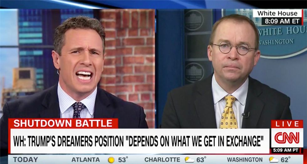 CNN’s Cuomo relentlessly grills Trump’s budget chief for refusing to explain his position on Dreamers