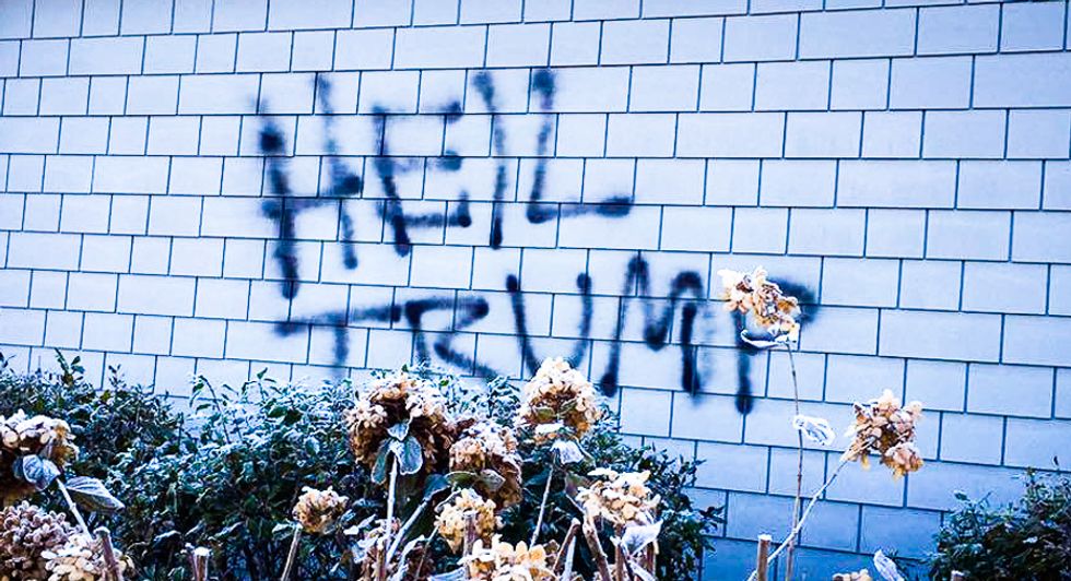'Heil Trump': Vandals attack Indiana church with swastika and anti-gay slur while praising Trump