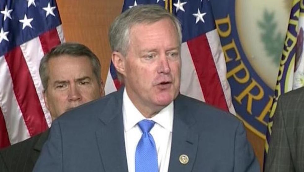 Internet unleashes on 'racist' Republican Mark Meadows after he freaked out over Rashida Tlaib's accusations