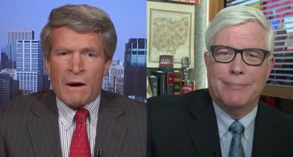 'We're gonna shut it down!': Ex-Bush ethics czar Richard Painter unloads on GOP radio host Hugh Hewitt for 'disgusting' attacks on 'flyover country'
