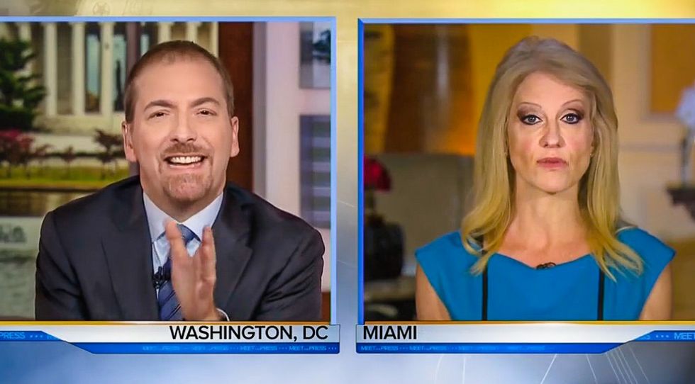 'It's a crutch': Chuck Todd takes Kellyanne Conway to the woodshed for blaming the media