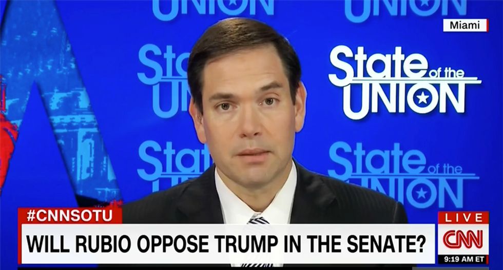 Dana Bash catches Rubio in trap with clip where he said Trump 'too erratic to have the nuclear codes'