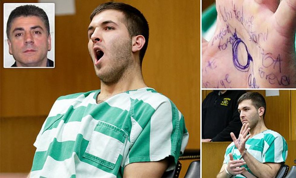 'MAGA forever': Man accused of killing mob boss shows pro-Trump and QAnon messages in the courtroom