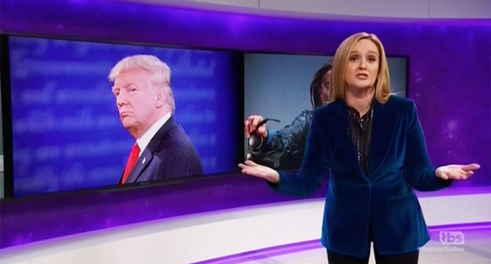 ‘What the f*ck is wrong with you?’: Sam Bee slams pundits for 'gushing' any time Trump makes a 'big boy potty’