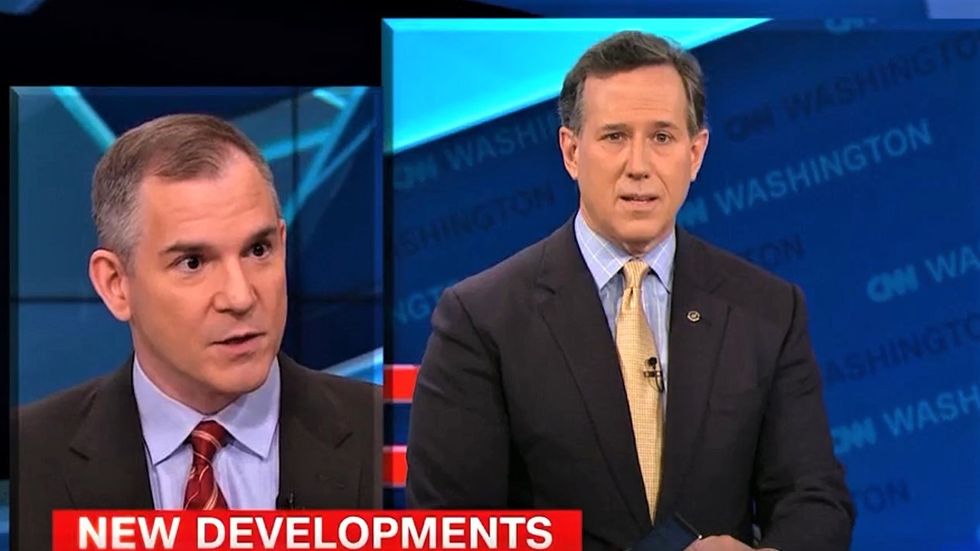 Rick Santorum reduced to sputtering after CNN panel hammers Trump's health care plan