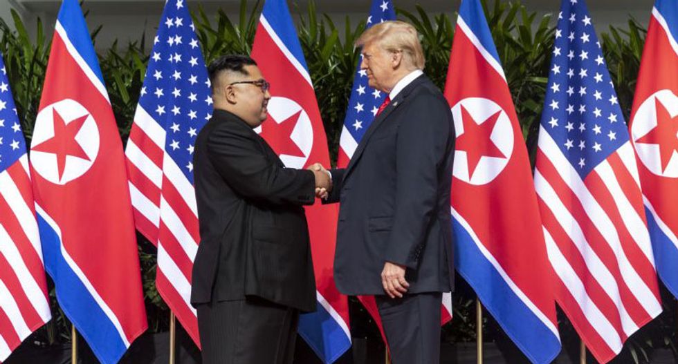 Trump denies North Korea has set off any rockets -- 24 hours after admitting they shot off 'some small weapons'