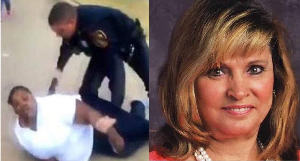 Keep 'your fat mouth shut': Trump-backing school principal under fire for attacking Texas cuffed-mom