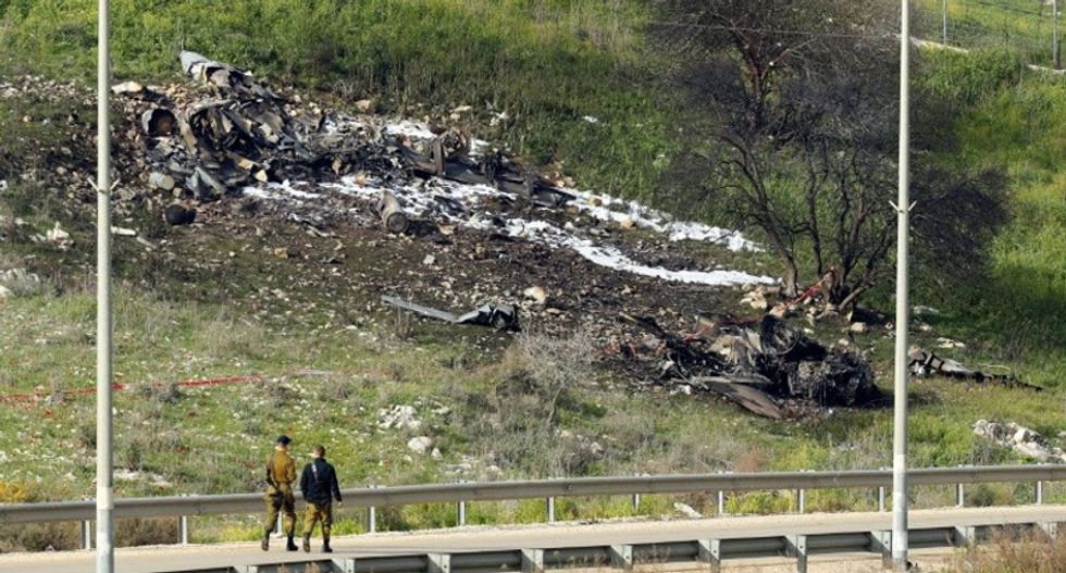 Israel targets 'Iranian' positions in Syria after F16 downed